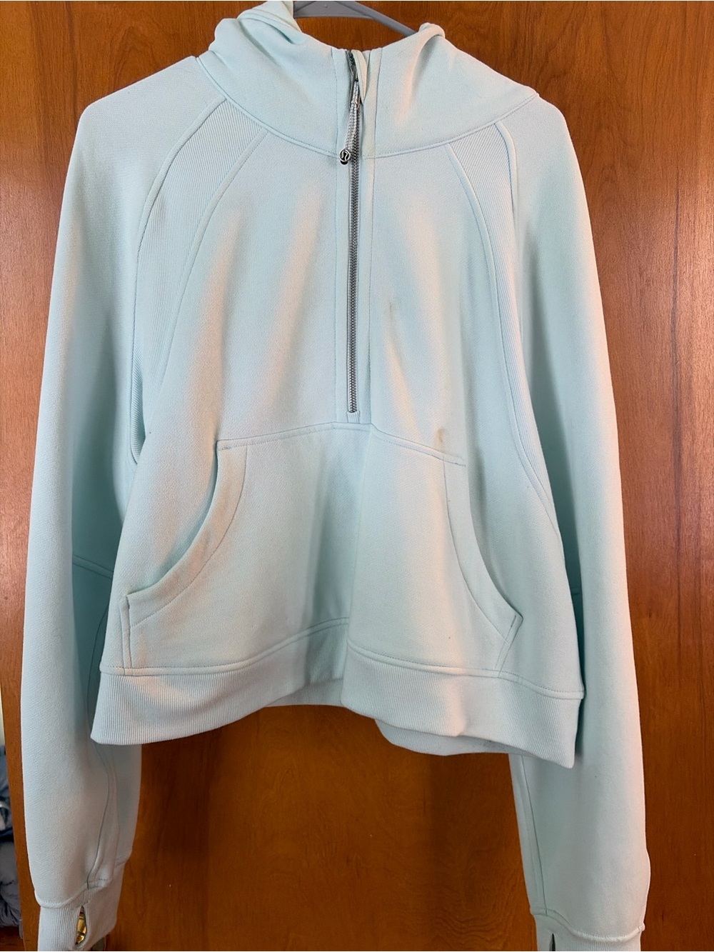 Lululemon Oversized Scuba Half Zip - Sheer Blue Discontinued Color